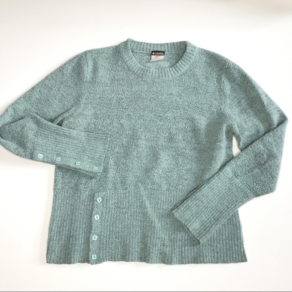 Columbia Sweaters - columbia woven outdoor all weather sweater button